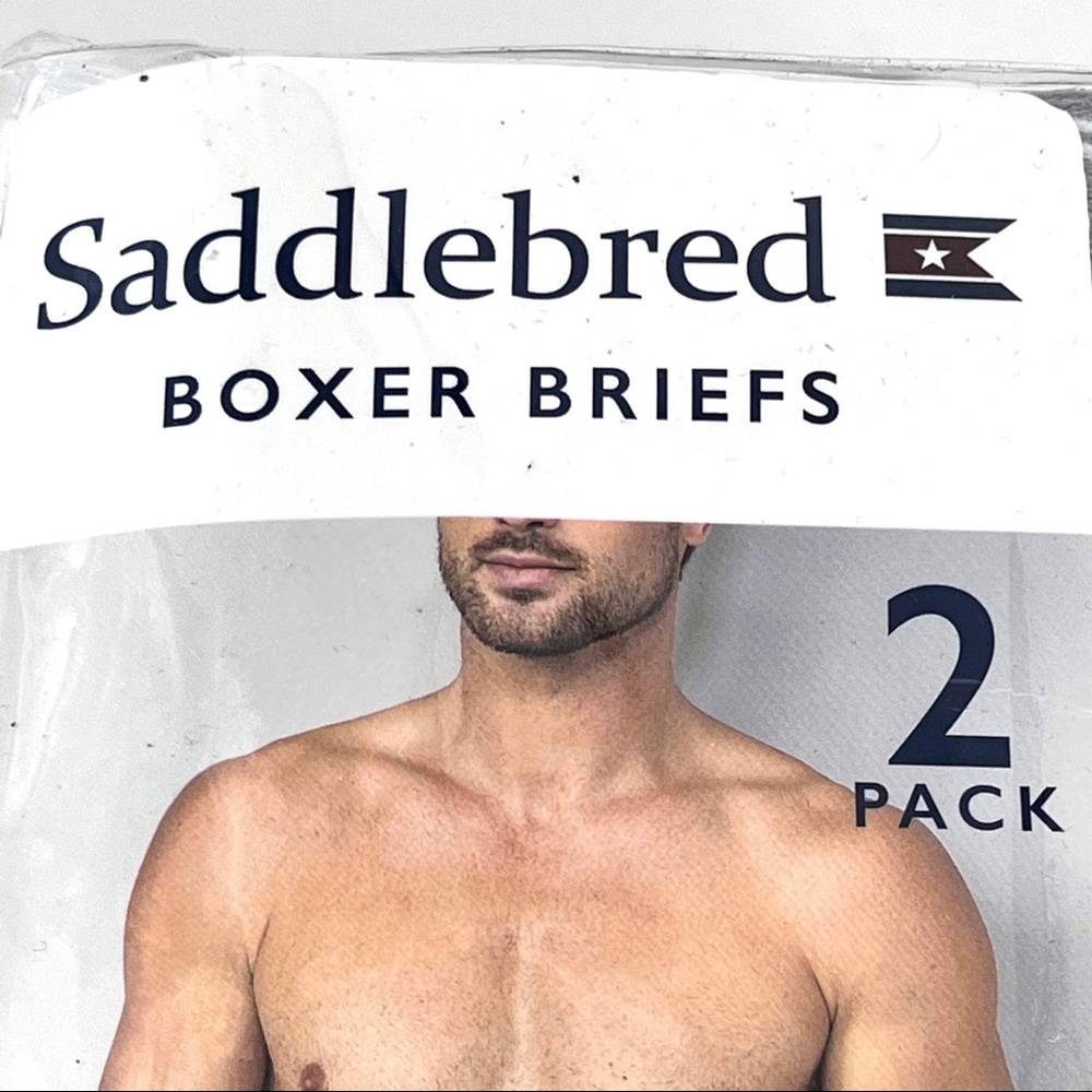 Belk Men's Saddlebred 2-Pack Boxer Brief - L - Picture 4 of 6